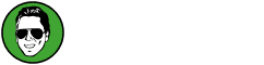 A cartoon man in sunglasses smiles inside a green circle, with "ROB'S ESTATE SALES" in white text.